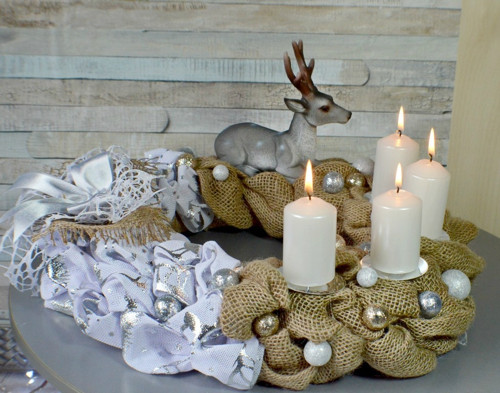 Adventní svícen S jelenem — foto 4