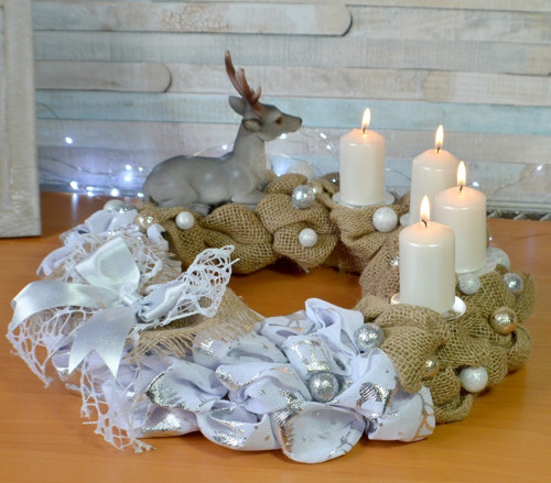 Adventní svícen S jelenem — foto 5