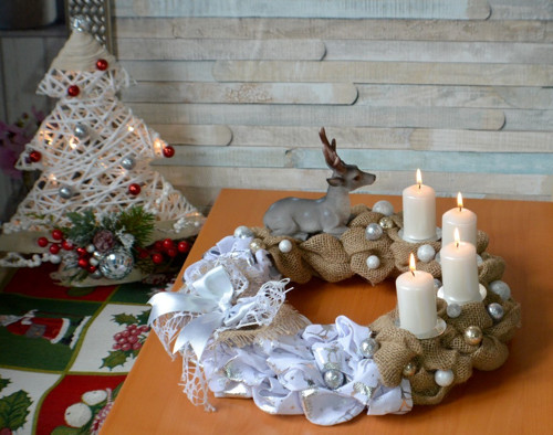 Adventní svícen S jelenem — foto 6