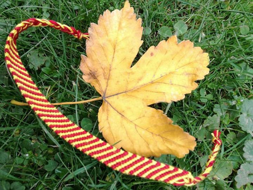 Podzimní drhaný náramek — foto 6