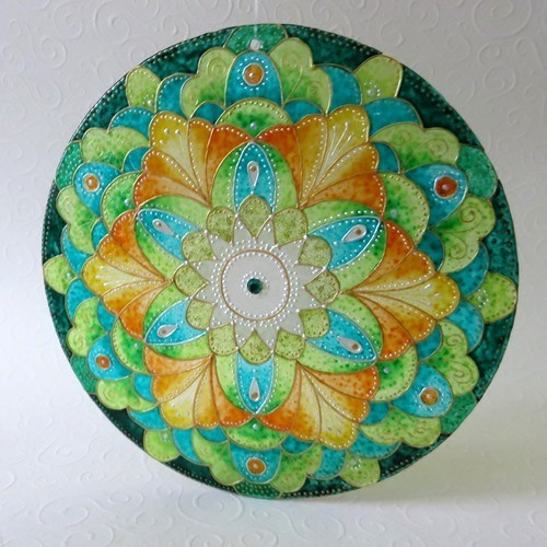 "S vůní divoké máty" - Autorská mandala — foto 2