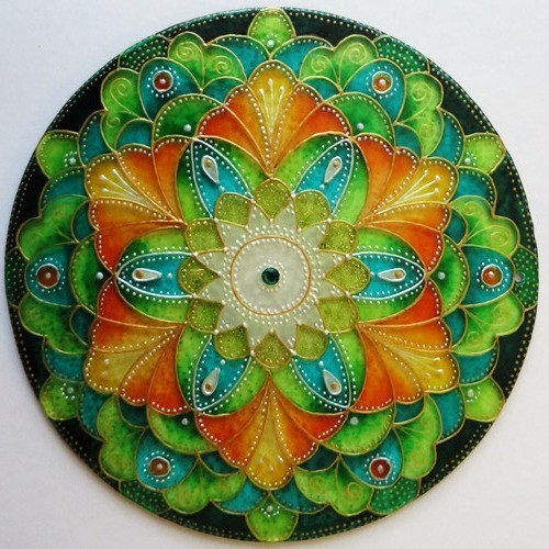 "S vůní divoké máty" - Autorská mandala — foto 3