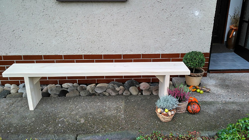 Dřevěná lavice masivní — foto 2