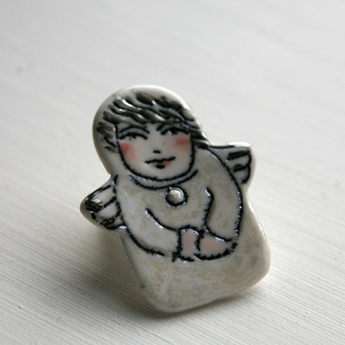 Anděl (porcelán.brož) — foto 2