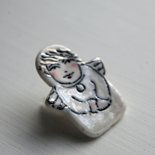Anděl (porcelán.brož) — foto 3