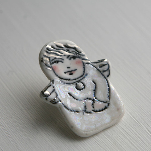 Anděl (porcelán.brož) — foto 4