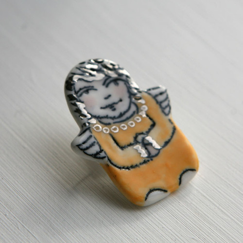 Anděl (porcelán.brož) — foto 3