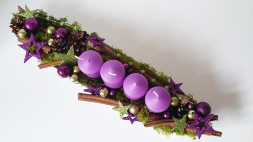 Adventní dlouhý svícen — foto 2