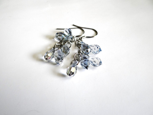 Náušnice - Swarovski (chirurgická ocel) — foto 2
