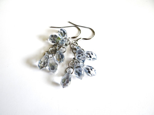 Náušnice - Swarovski (chirurgická ocel) — foto 3