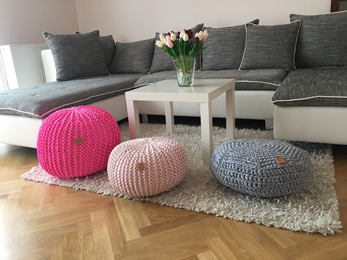 Sedací puffík starorůžový — foto 4