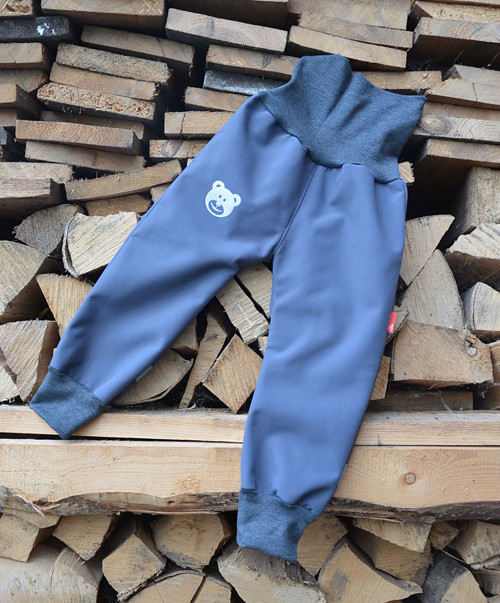 Softshell kalhoty BATOLE Šedé 74-86 (zateplené) — foto 4