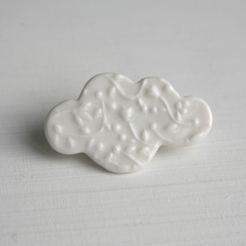 Jako sníh... Oblak (porcelánová brož) — foto 3