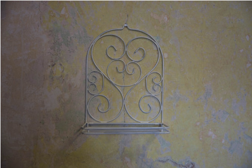 Kovová "shabby" polička — foto 4