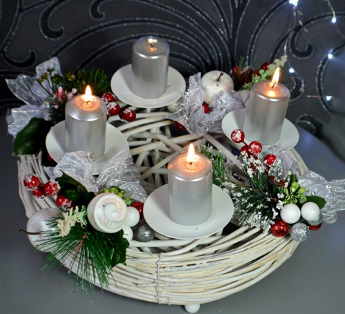 Adventní svícen Snow — foto 2