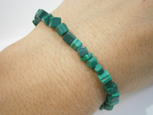 "Malachit" - minerálový náramek (Unisex) — foto 2