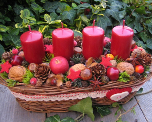 Adventní košíček s jablíčky — foto 3