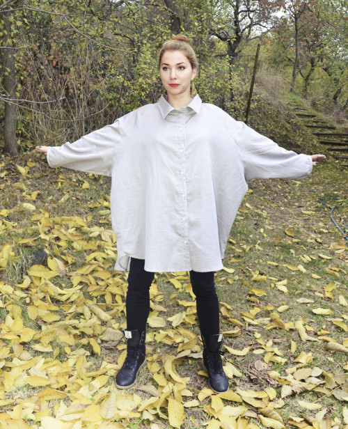 Stylová maxikošile — foto 2