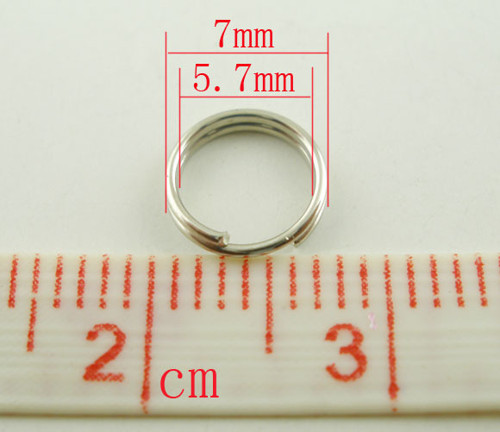 Kroužky/ dvojité/ platina/ 7mm — foto 2