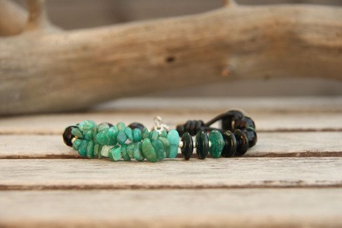 Bohemian náramok onyx a amazonit — foto 2