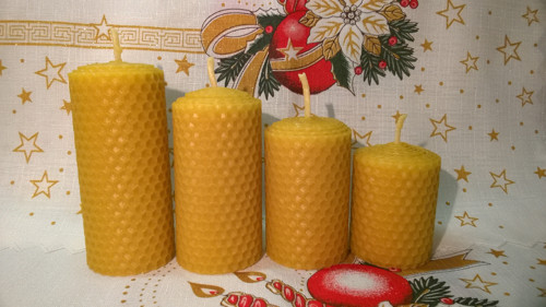 Adventní svíčky ze včelího vosku — foto 2