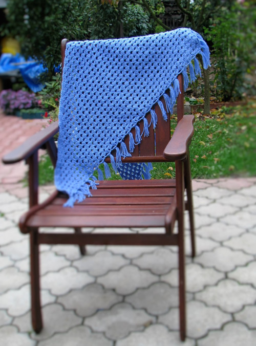Blankytně modrý šátek — foto 3