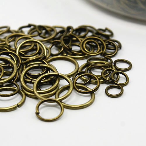 Krabička s kroužky SINGLE/ ant.bronz/ 1745ks/ 1box — foto 2