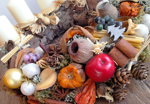 Adventní věnec z kůry — foto 2