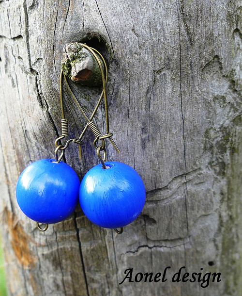 Modré náušnice — foto 2