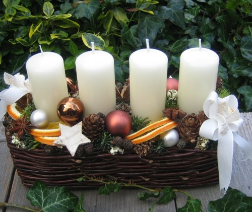 Adventní košíček s pomeranči — foto 3