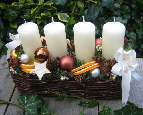 Adventní košíček s pomeranči — foto 4