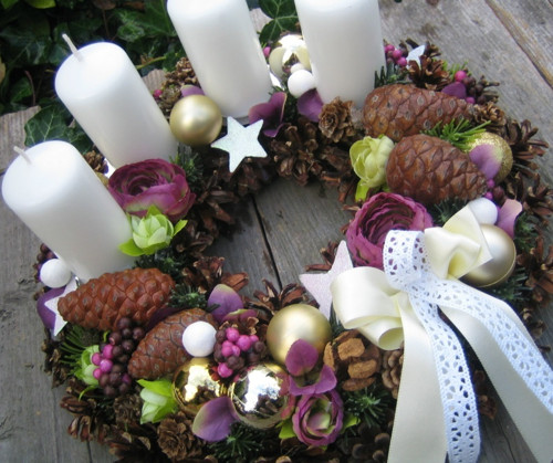Adventní věnec na stůl — foto 2