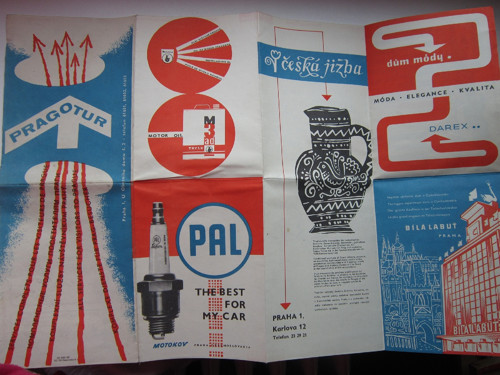 Turistická mapa Prahy z r. 1968 — foto 2