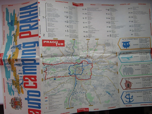Turistická mapa Prahy z r. 1968 — foto 3