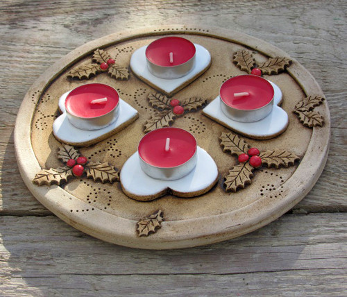 Adventní svícen cesmínový - na přání — foto 3