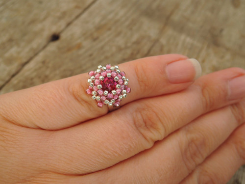Swarovski prstýnek "Fuchsia"- dětský! — foto 2