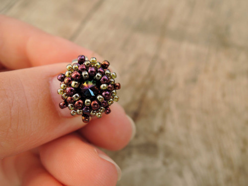 Swarovski prstýnek "Rainbow dark"- dětský! — foto 3