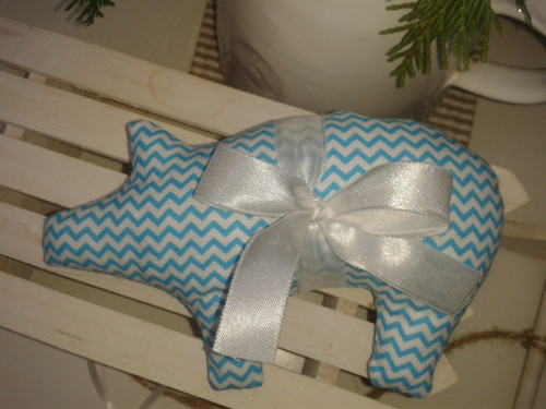 Vánoční prasátko 16cm — foto 2