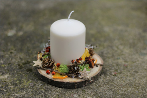 Adventní svícen s pomeranči — foto 2