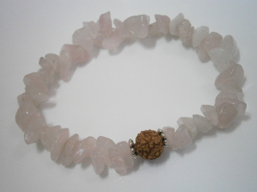 "Růženín & Rudraksha" - náramek — foto 3