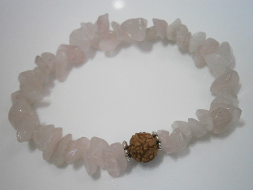 "Růženín & Rudraksha" - náramek — foto 4