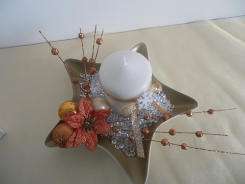 Vánoční, adventní svícen, svíčka — foto 2