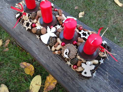 Advent-přírodní s andílky — foto 2