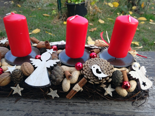 Advent-přírodní s andílky — foto 4