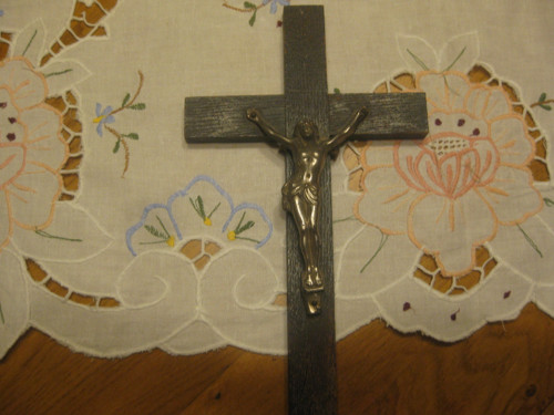 Starý kříž s Ježíšem-krucifix — foto 3