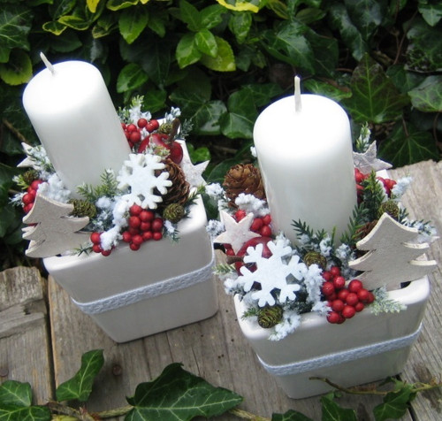 Adventní svícny se stromečky — foto 2