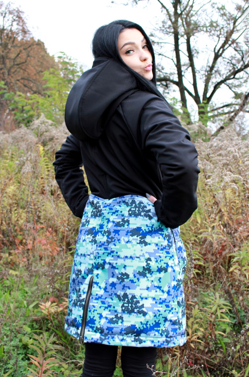 Kabát SSHELL armyblau — foto 4