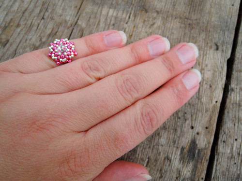 Swarovski prstýnek "Hot Pink"- dětský! — foto 3