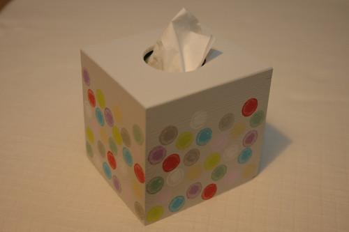 Box na kapesníky - puntík — foto 2