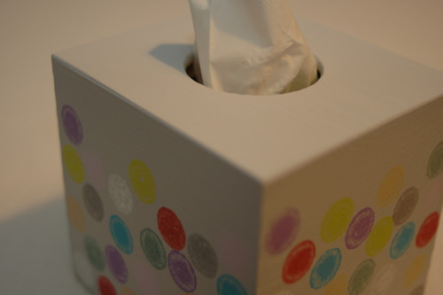 Box na kapesníky - puntík — foto 3